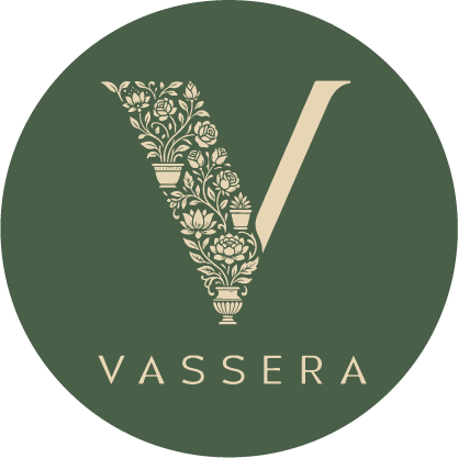 Vassera original botanical V logo